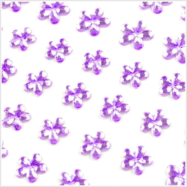 Samoprzylepne ozdoby - Kwiatuszki - Wrzosowe