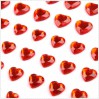 Samoprzylepne ozdoby - Kryształowe serduszka - Czerwone