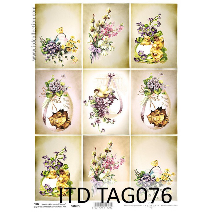 ITD Collection - Scrapbooking paper - TAG076