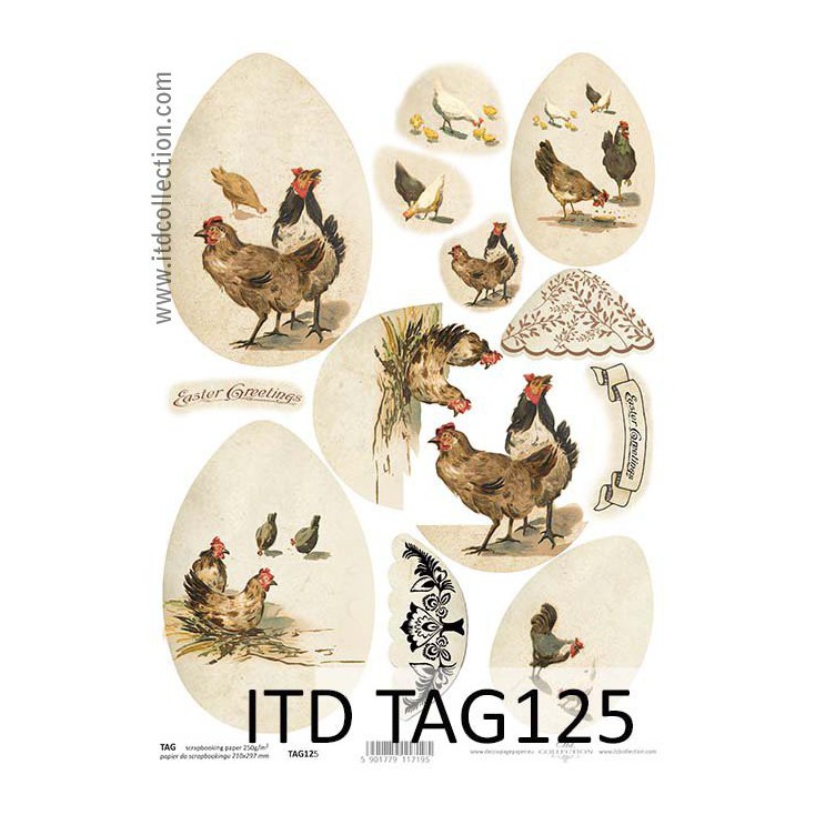ITD Collection - Papier do scrapbookingu - TAG125