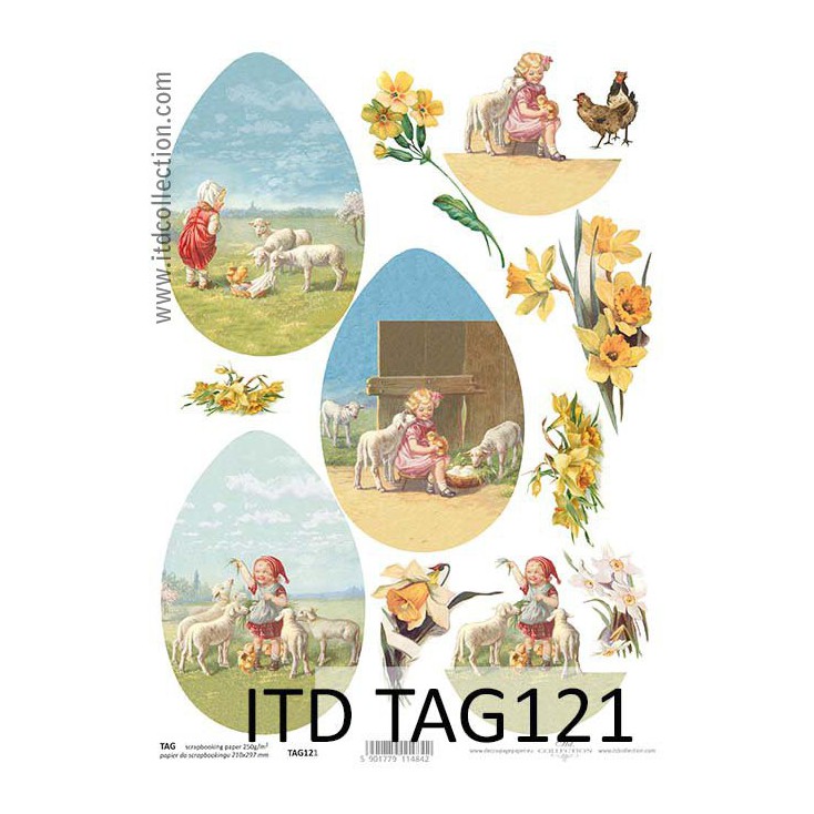 ITD Collection - Scrapbooking paper - TAG121