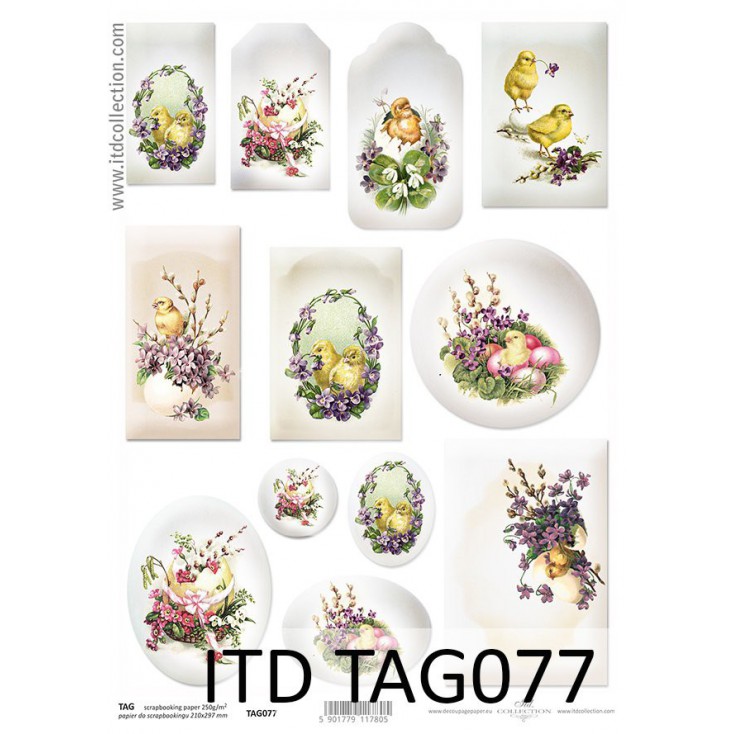 ITD Collection - Scrapbooking paper - TAG077