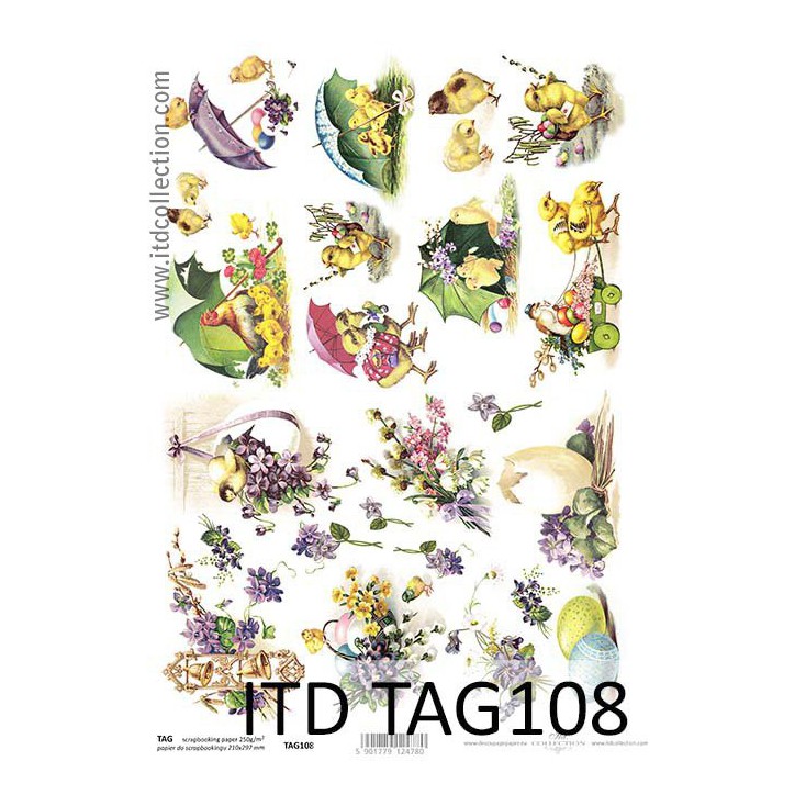 ITD Collection - Scrapbooking paper - TAG108