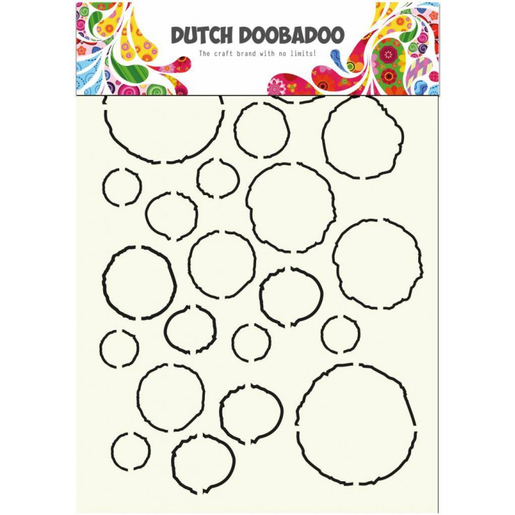 Dutch Doobadoo - Mask, stencil, template A4 - Grunge