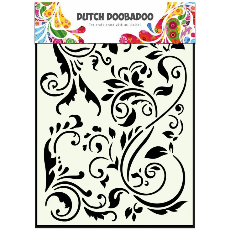 Dutch Doobadoo - Maska, szablon A5 - Swirls