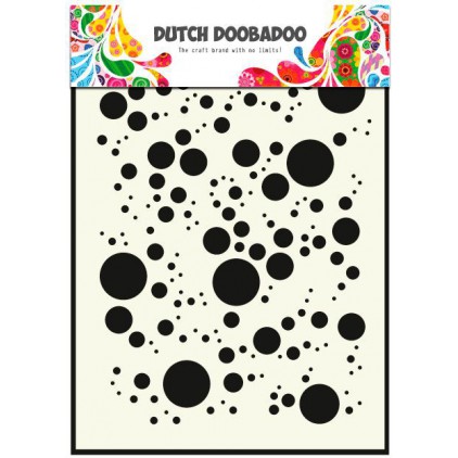 Dutch Doobadoo - Mask, stencil, template A5 - Bubbles