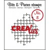 Clear stamp Crealies - Bits & Pieces no. 8 - Broken mesh