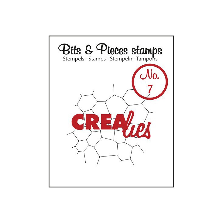 Clear stamp Crealies - Bits & Pieces no. 7 - Thin mosaic