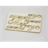 The inscription - The power of wishes - scrapbooking cardboard - laser cut element - SnipArt