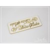 The inscription - On the wedding day 2 pcs - scrapbooking cardboard - laser cut element - SnipArt