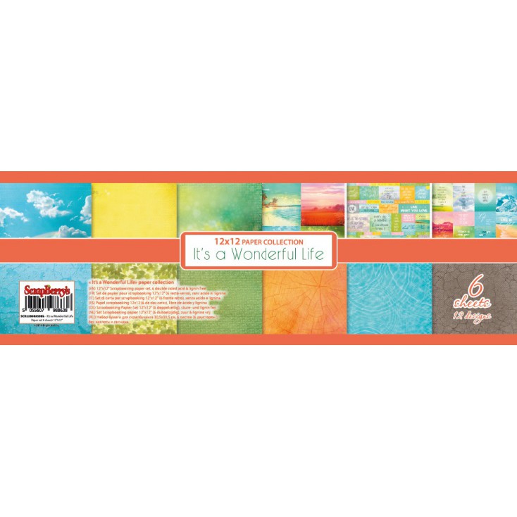 ScrapBerry's - Set of scrapbooking papers - It's a Wonderful Life