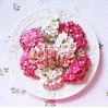 Zestaw papierowych kwiatuszków - Sweetheart mix 6 - 100 sztuk
