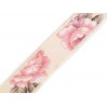 Woven Ribbon with Rose - 1 meter
