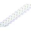 Grosgrain ribbon - 1 meter - green dots