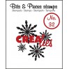 Stempel silikonowy - Śnieżynki 2 - Crealies - Bits & Pieces no. 32