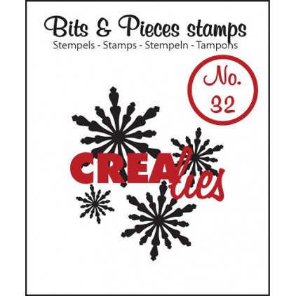 Stempel silikonowy - Śnieżynki 2 - Crealies - Bits & Pieces no. 32