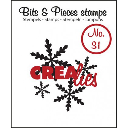Stempel silikonowy - Śnieżynki 1 - Crealies - Bits & Pieces no. 31