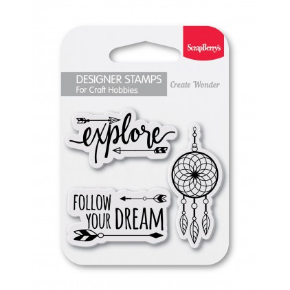 Set of clear stamps - ScrapBerry's - Follow Your Dream