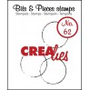 Clear stamp - Big grunge circles - Crealies - Bits & Pieces no. 62