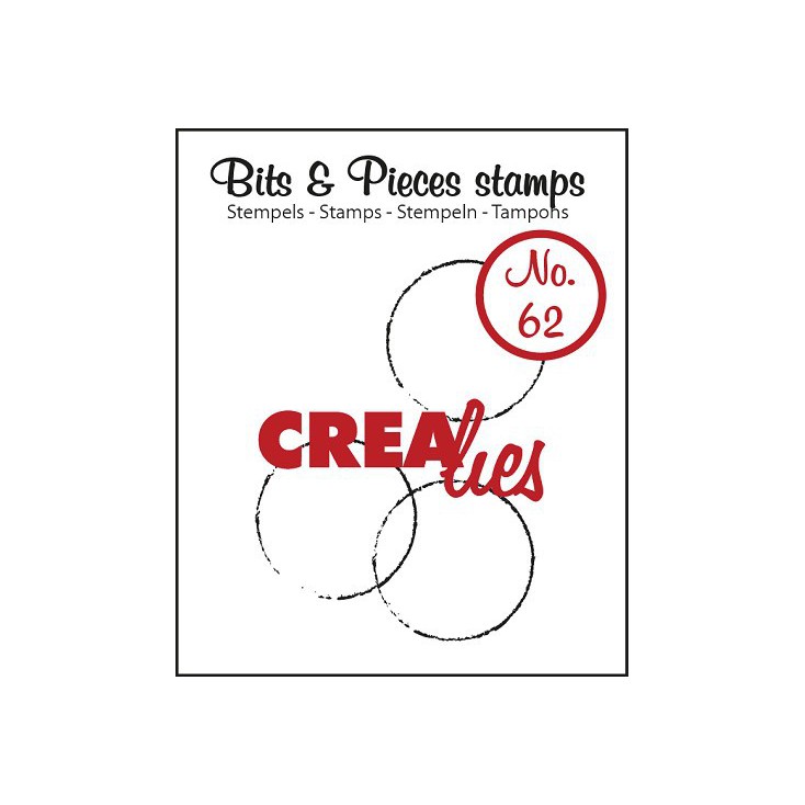 Clear stamp - Big grunge circles - Crealies - Bits & Pieces no. 62