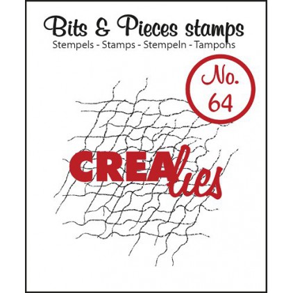 Clear stamp - Messy fibers - Crealies - Bits & Pieces no. 64