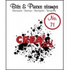 Clear stamp - Ink splashes bold - Crealies - Bits & Pieces no. 71