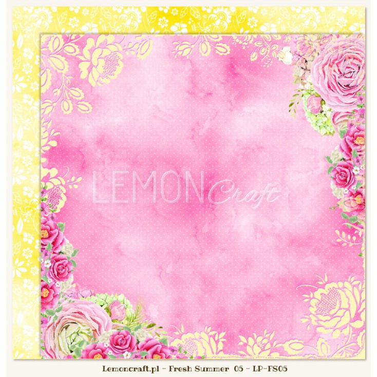 Double sided scrapbooking paper - Fresh Summer 05