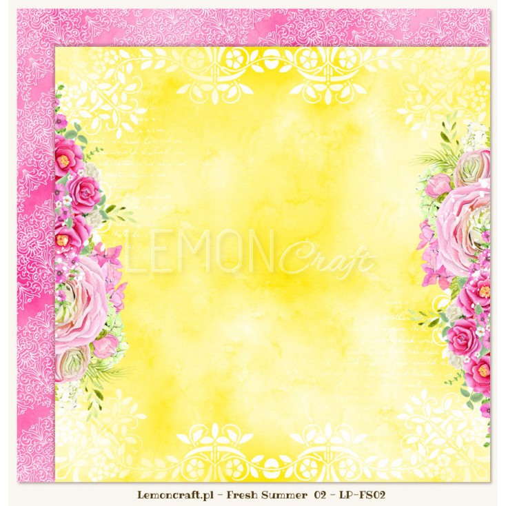 Double sided scrapbooking paper - Fresh Summer 02