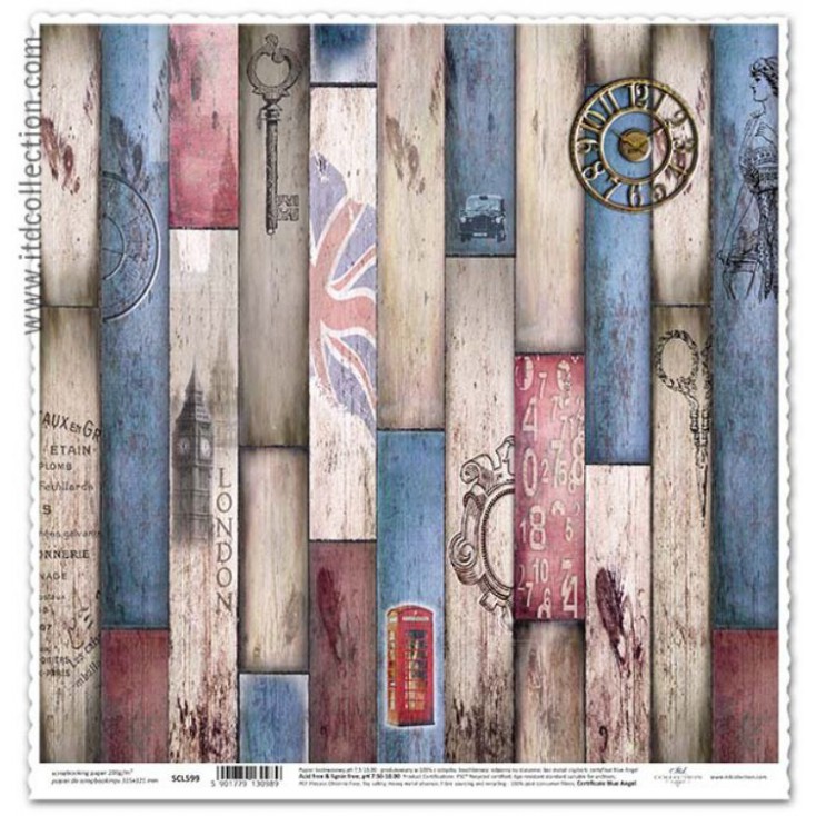 ITD Collection - Scrapbooking paper - SCL599