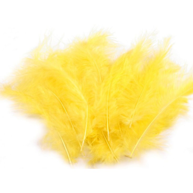 Ostrich feathers - Yellow