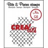 Clear stamp Crealies - Bits & Pieces no. 58