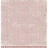 Bordowy papier w różyczki - Papier do scrapbookingu - Maja Design Vintage Autumn Basics no. VI