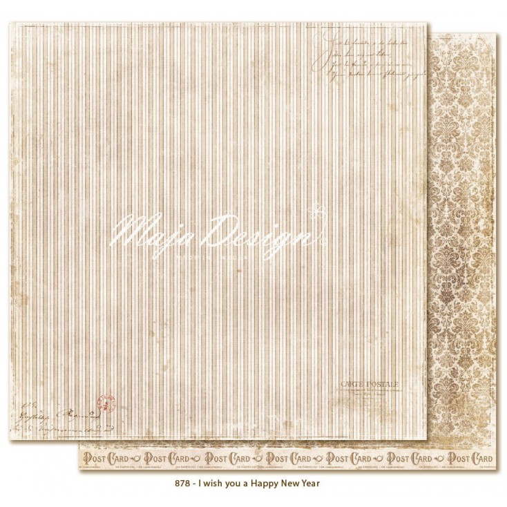 Scrapbooking paper - Maja Design - I wish you a happy new year