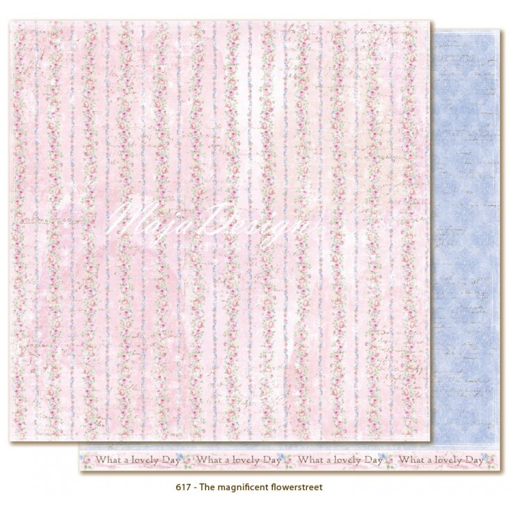 Scrapbooking paper - Maja Design - Sofiero - The magnificent Flowerstreet