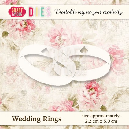 Wedding ring die - Scrapbooking dies - Craft and You Design - CW020