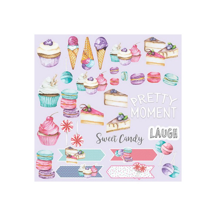 Scrapbooking paper - Fabrika Decoru - Candy Shop - Pictures for cutting