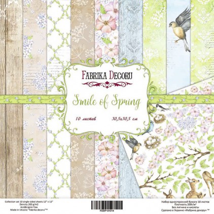 Set of scrapbooking papers - Fabrika Decoru - Smile of Spring