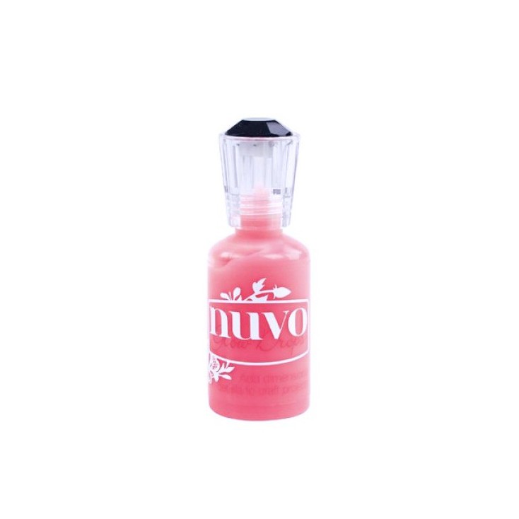 Nuvo Crystal Drops - Perełki w płynie świecące w ciemności - Shocking pink 746N